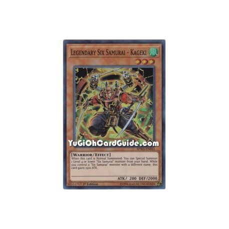 Legendary Six Samurai - Kageki (Super Rare)